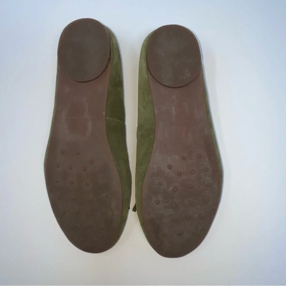 Lands End Green Slip-On Flats Size‎ 8